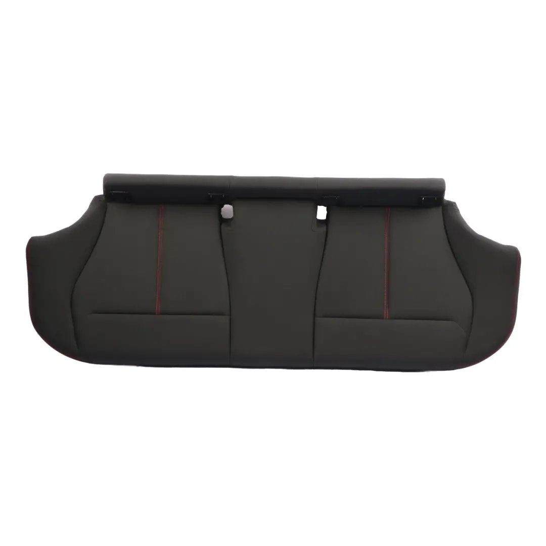 Asiento trasero de tela de tela de antracita acentos costura roja para BMW F20 con número de pieza 7292587 BMW F20 Asiento trasero de tela de tela de antracita acentos costura roja - SKU 7292587-2 - Número de pieza 7292587