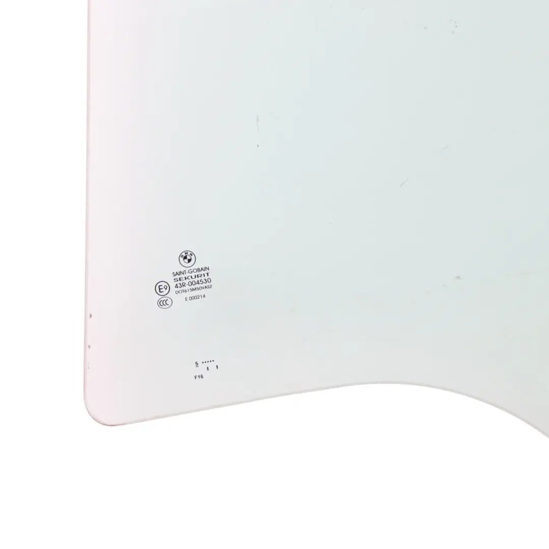  Window Glass BMW X6 F16 F86 Side Window Door Rear Left N/S AS2 - SKU 7292909 - Part number 7292909