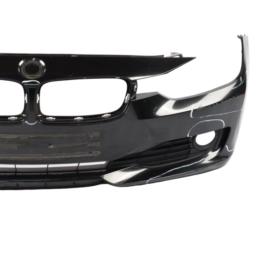BMW F30 F31 Front Bumper Complete Trim Panel Black Sapphire Metallic - 475 - SKU 7292991-BS - Part number 7292991