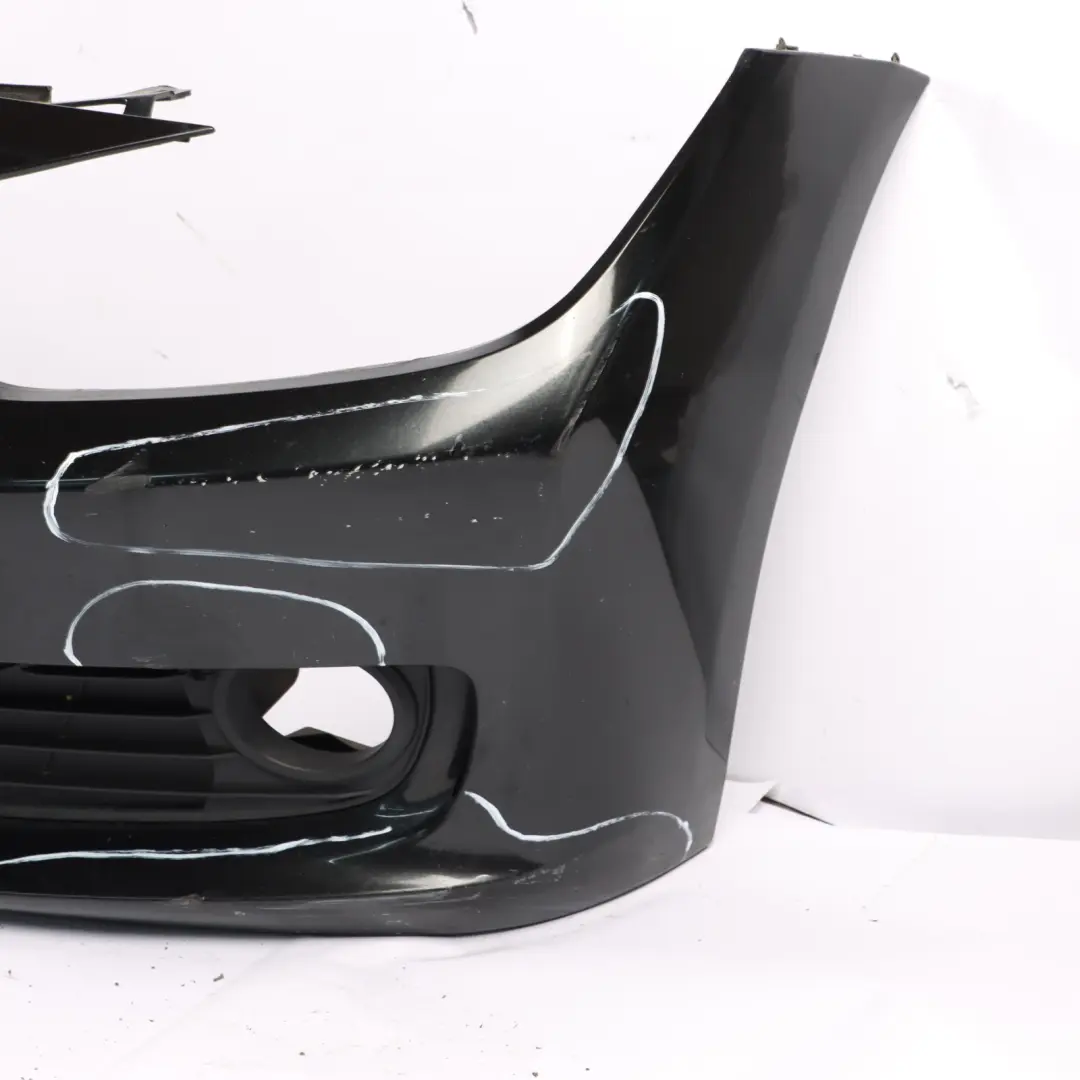 BMW F30 F31 Front Bumper Complete Trim Panel Black Sapphire Metallic - 475 - SKU 7292991-BS - Part number 7292991