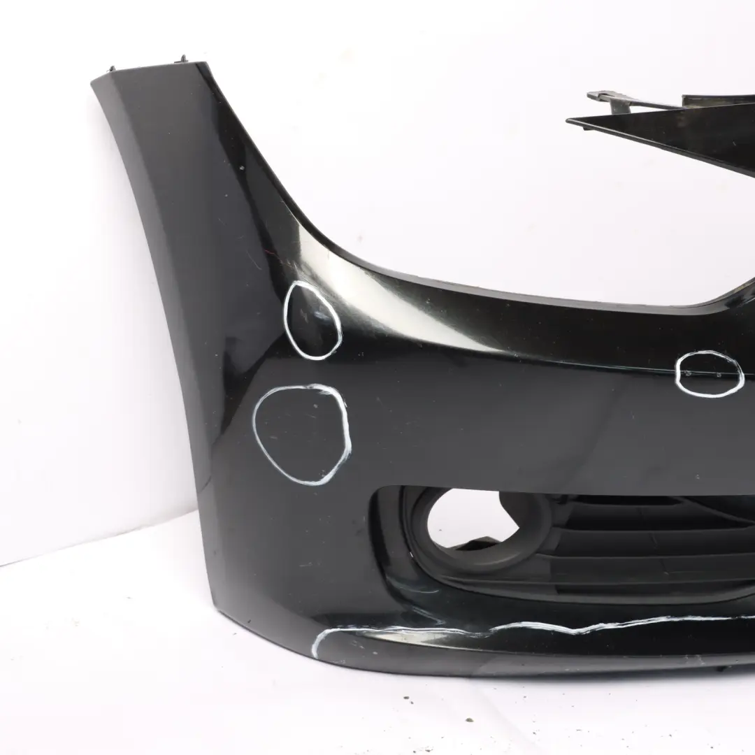 Front Bumper Complete Trim Panel Black Sapphire Metallic - 475 to BMW F30 F31 with Part number 7292991 BMW F30 F31 Front Bumper Complete Trim Panel Black Sapphire Metallic - 475 - SKU 7292991-BS - Part number 7292991