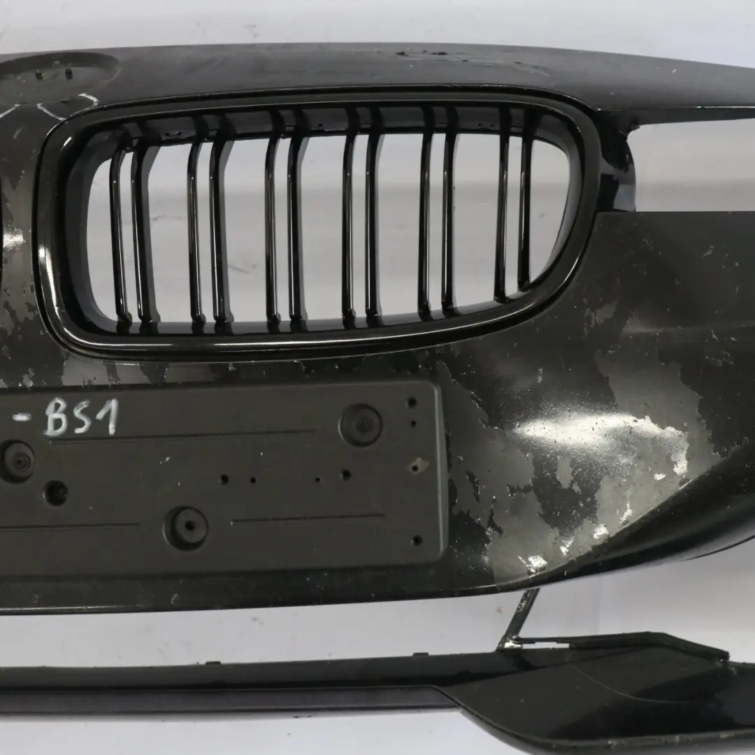 BMW F30 F31 Front Bumper Trim Panel Black Sapphire Metallic - 475 - SKU 7292991-BS1 - Part number 7292991