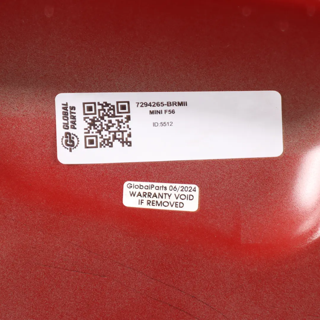 Mini F56 F57 Door Front Left N/S Blazing Red II Metallic - B83 - SKU 7294265-BRMII - Part number 7294265