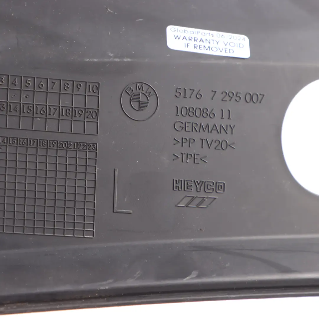 BMW F34 Motorhauben Abdeckung Links Verstärkung - SKU 7295007 - Teilenummer 7295007