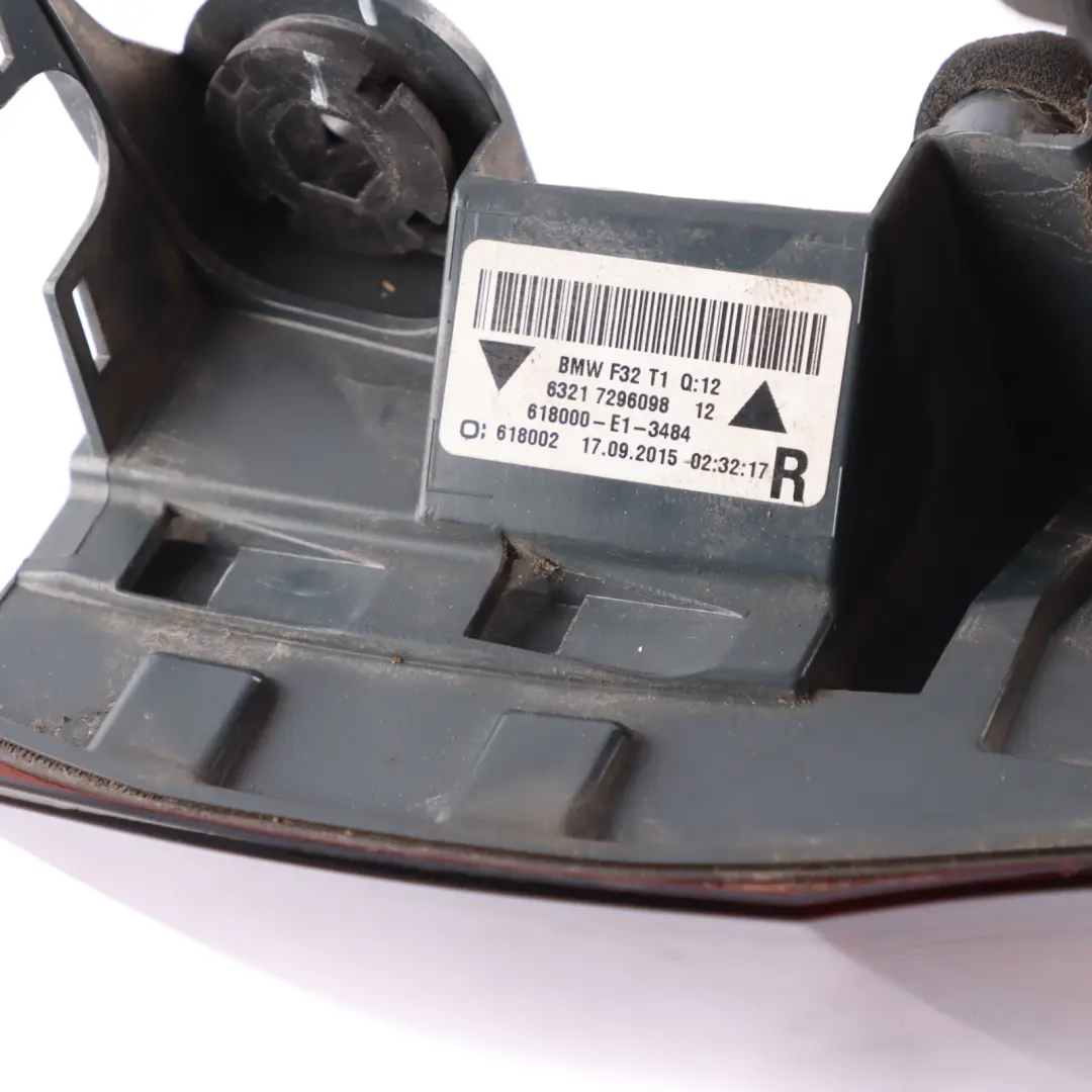 Taillight BMW F32 F33 F36 F82 M4 Rear Light Side Panel Right O/S Tinted to with Part number 7296098 Taillight BMW F32 F33 F36 F82 M4 Rear Light Side Panel Right O/S Tinted - SKU 7296098-3 - Part number 7296098