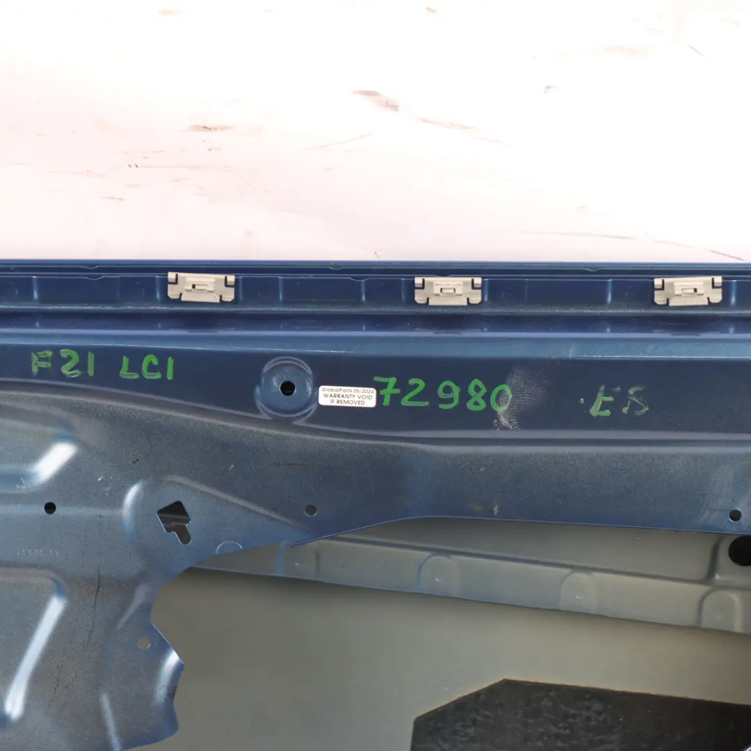 Front Right Door O/S Estorilblau Estoril Blue - B45 to BMW 1 2 Series F21 F22 F23 with Part number 7298044 BMW 1 2 Series F21 F22 F23 Front Right Door O/S Estorilblau Estoril Blue - B45 - SKU 7298044-EB - Part number 7298044