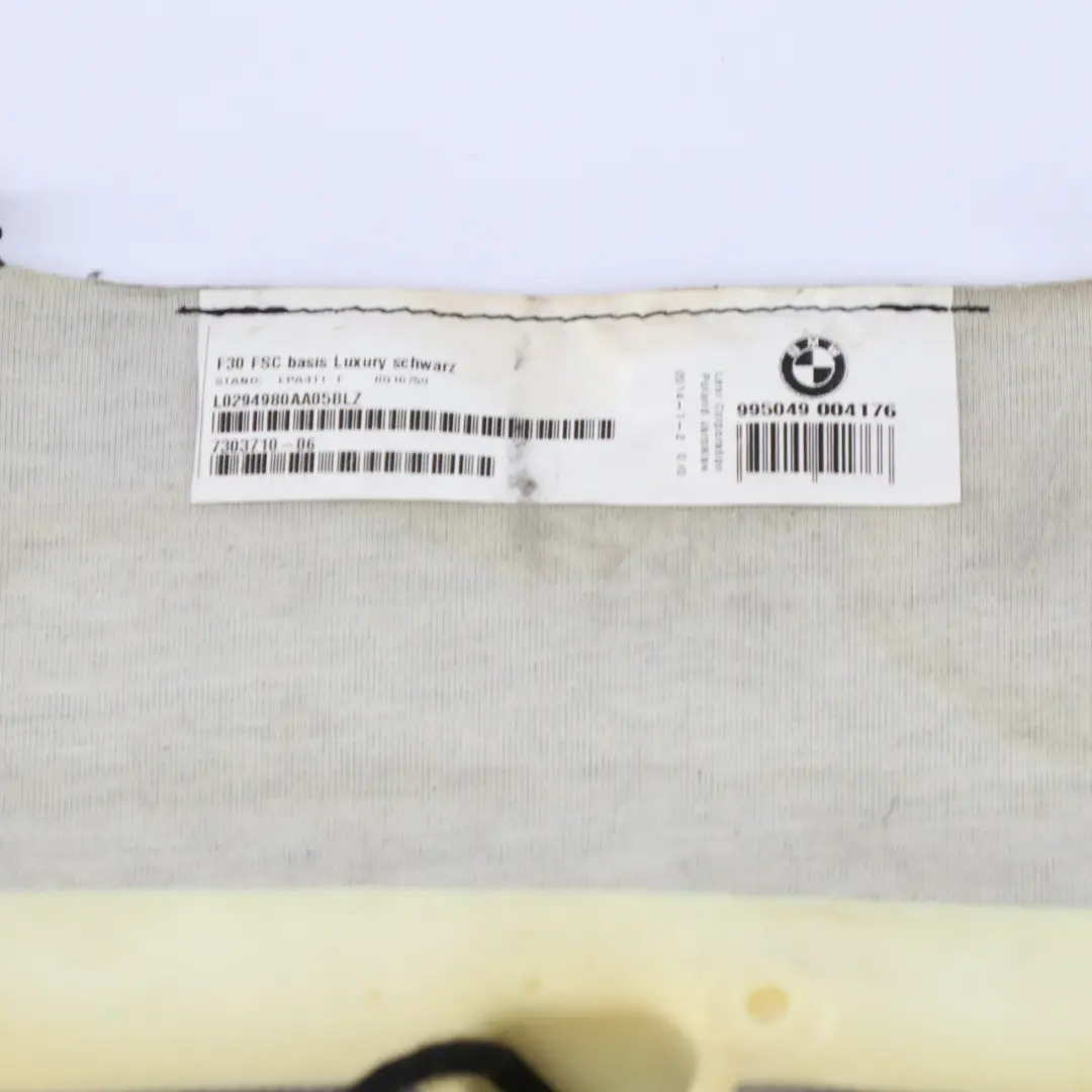 Sitzbezug BMW F30 F31 F34 GT Vorne Links Rechts Beheizt Schwarz Leder Dakota für mit Teilenummer 7303710 Sitzbezug BMW F30 F31 F34 GT Vorne Links Rechts Beheizt Schwarz Leder Dakota - SKU 7303710-2 - Teilenummer 7303710