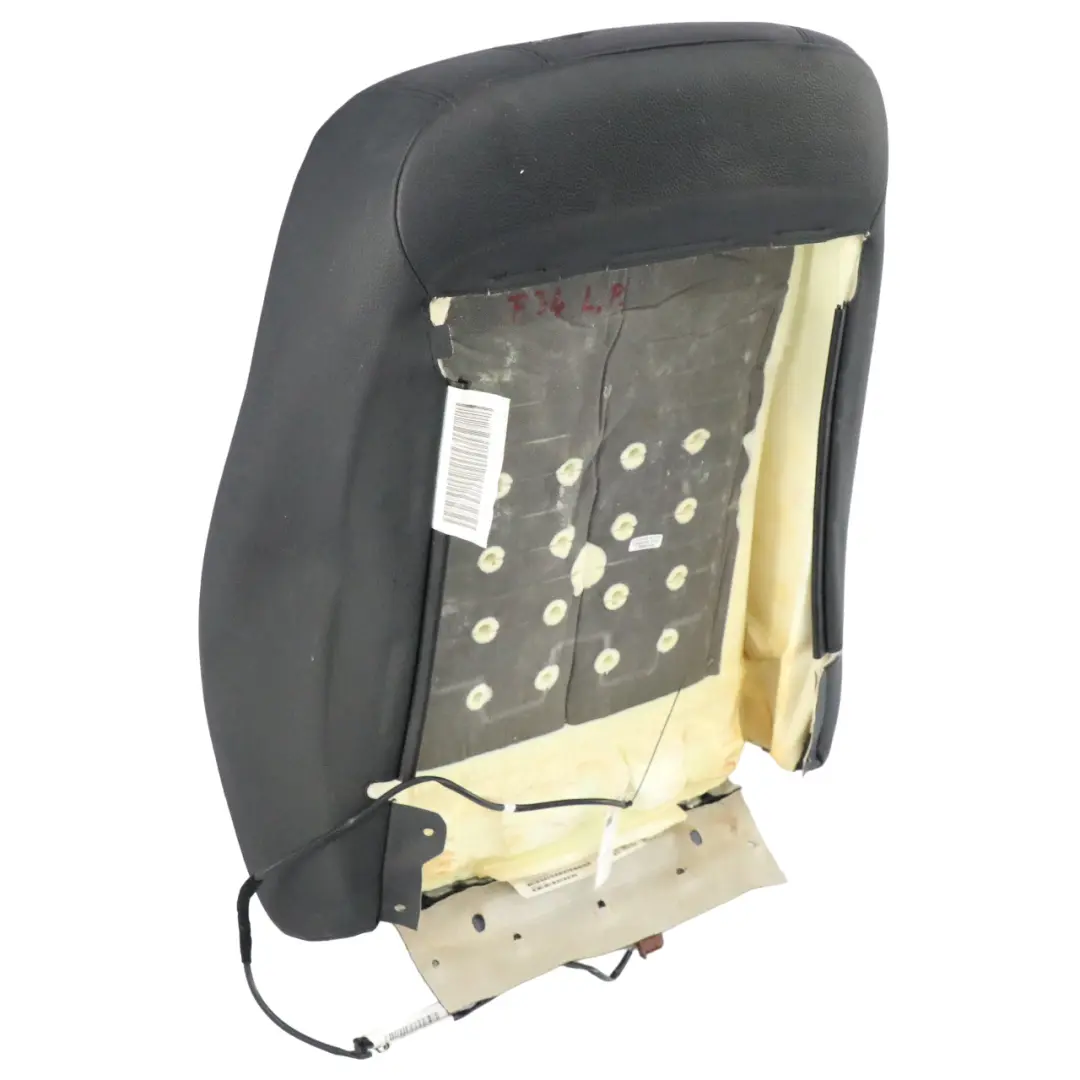 Sitzlehne BMW F30 F34 GT Vorne Links Beheizter Bezug Schwarz Leder Dakota für mit Teilenummer 7303719 Sitzlehne BMW F30 F34 GT Vorne Links Beheizter Bezug Schwarz Leder Dakota - SKU 7303719 - Teilenummer 7303719