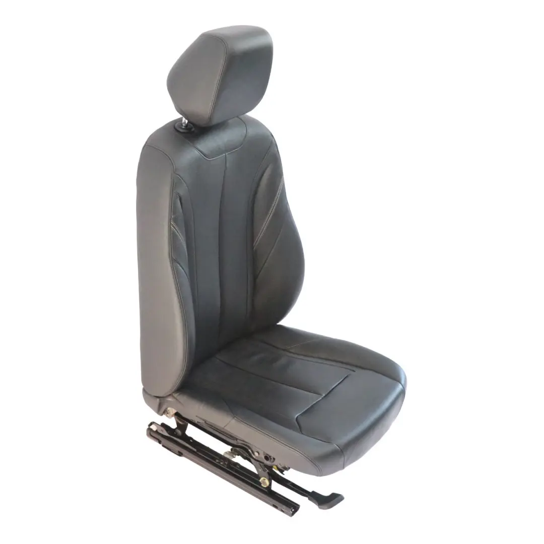 BMW F30 Front Seat Left N/S Heated Interior Leather Dakota Black Exclusive Seam - SKU 7303719-2 - Part number 7303719