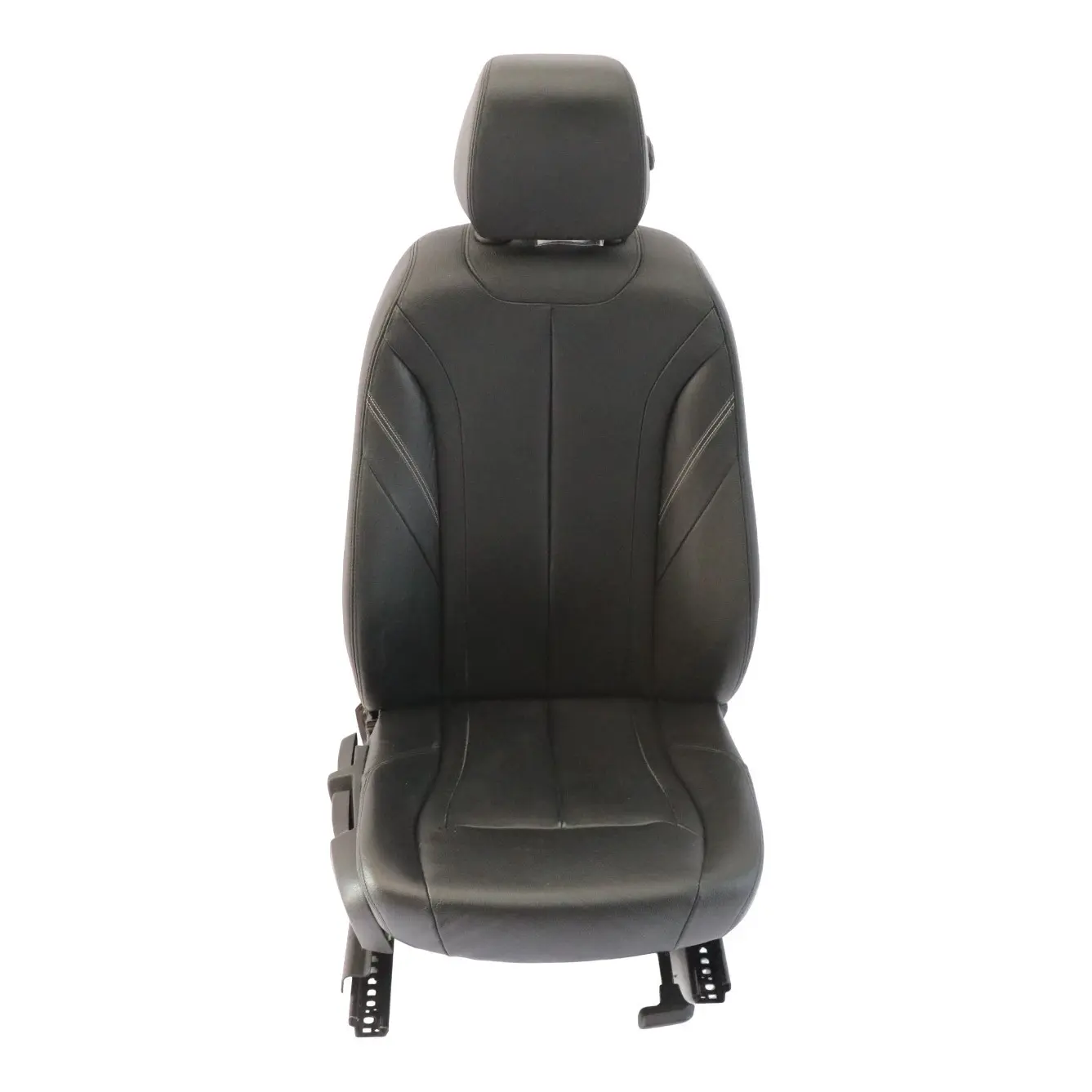 Asiento Delantero BMW F30 F31 Derecho Interior Cuero Negro Costura Exclusiva