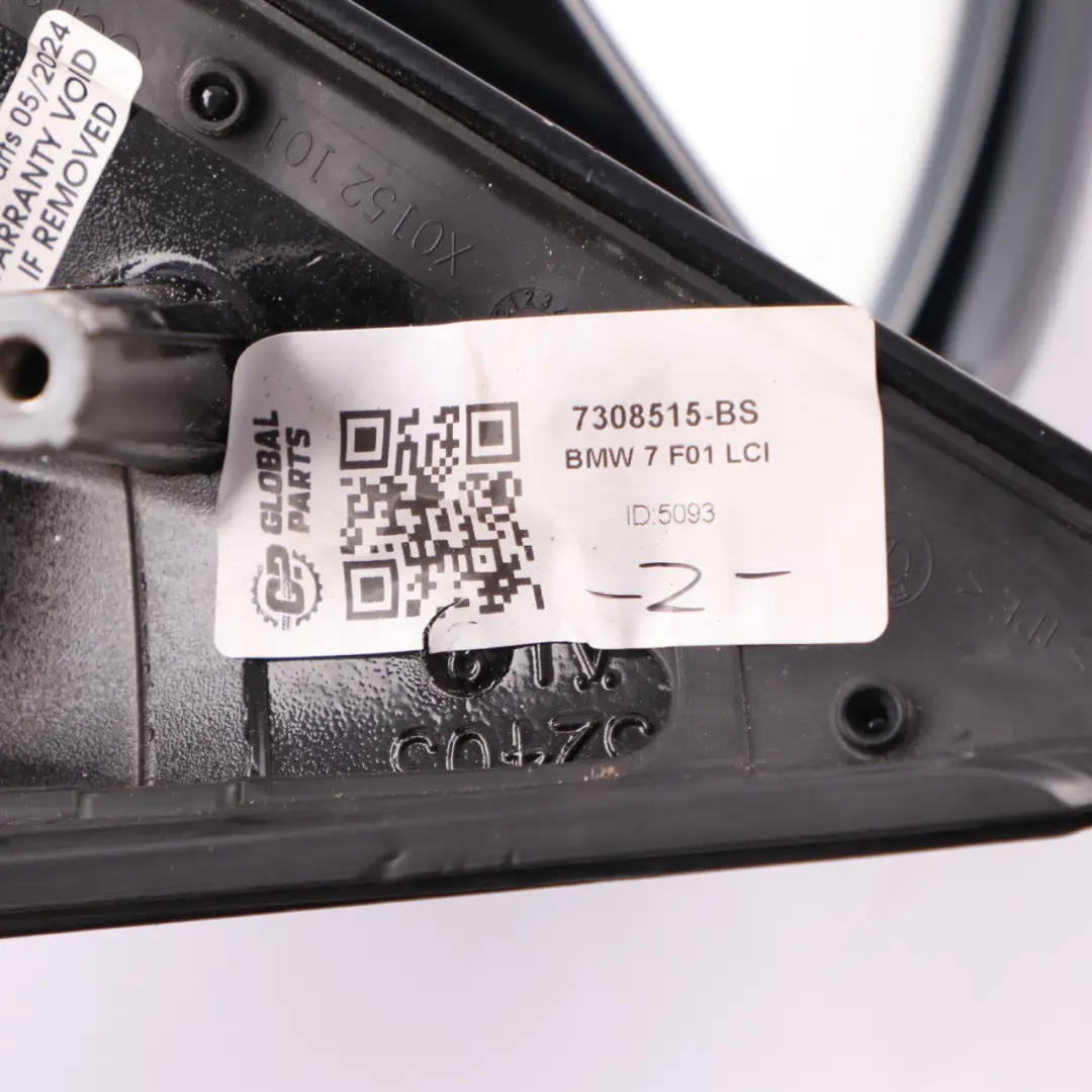 Wing Mirror BMW F01 F02 F03 LCI High Gloss Heated Left N/S Black Sapphire to with Part number 7308515 Wing Mirror BMW F01 F02 F03 LCI High Gloss Heated Left N/S Black Sapphire - SKU 7308515-BS - Part number 7308515