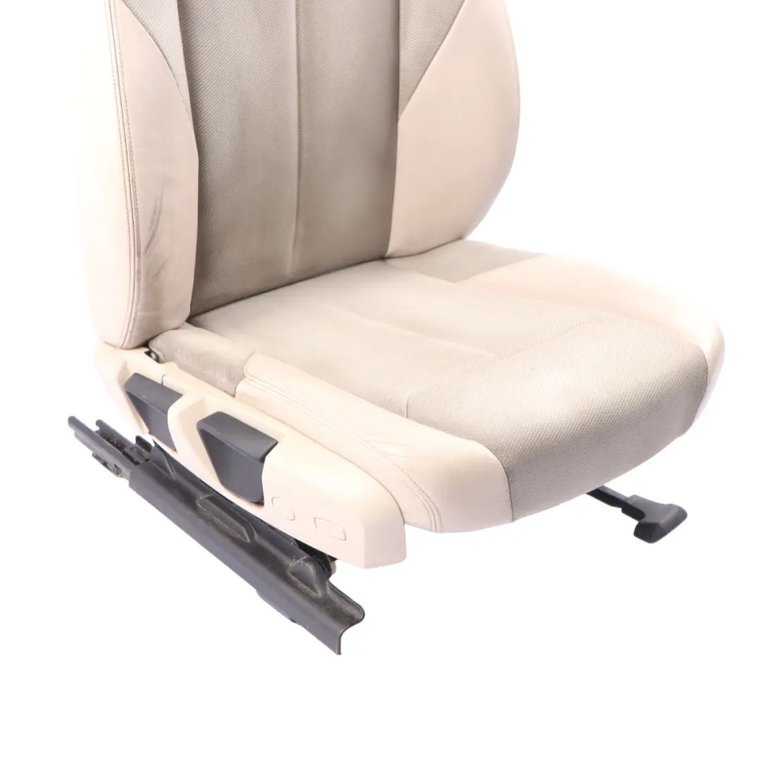 Front Right O/S Seat Fabric Leather Breeze Oyster Interior to BMW F30 with Part number 7308726 BMW F30 Front Right O/S Seat Fabric Leather Breeze Oyster Interior - SKU 7308726 - Part number 7308726