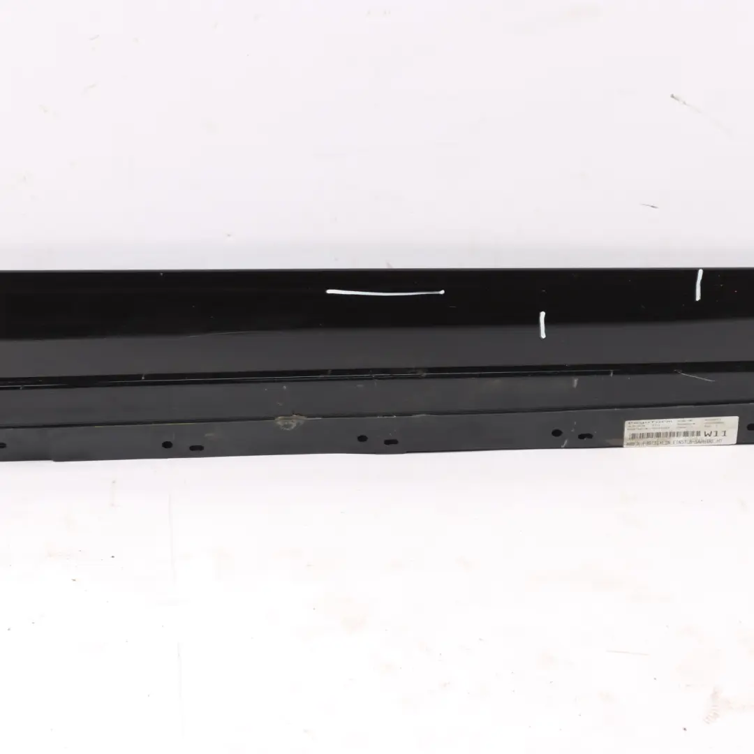 BMW F30 F31 Side Skirt Sill Strip Right O/S Black Sapphire Metallic - 475 - SKU 7312752-BS - Part number 7312752
