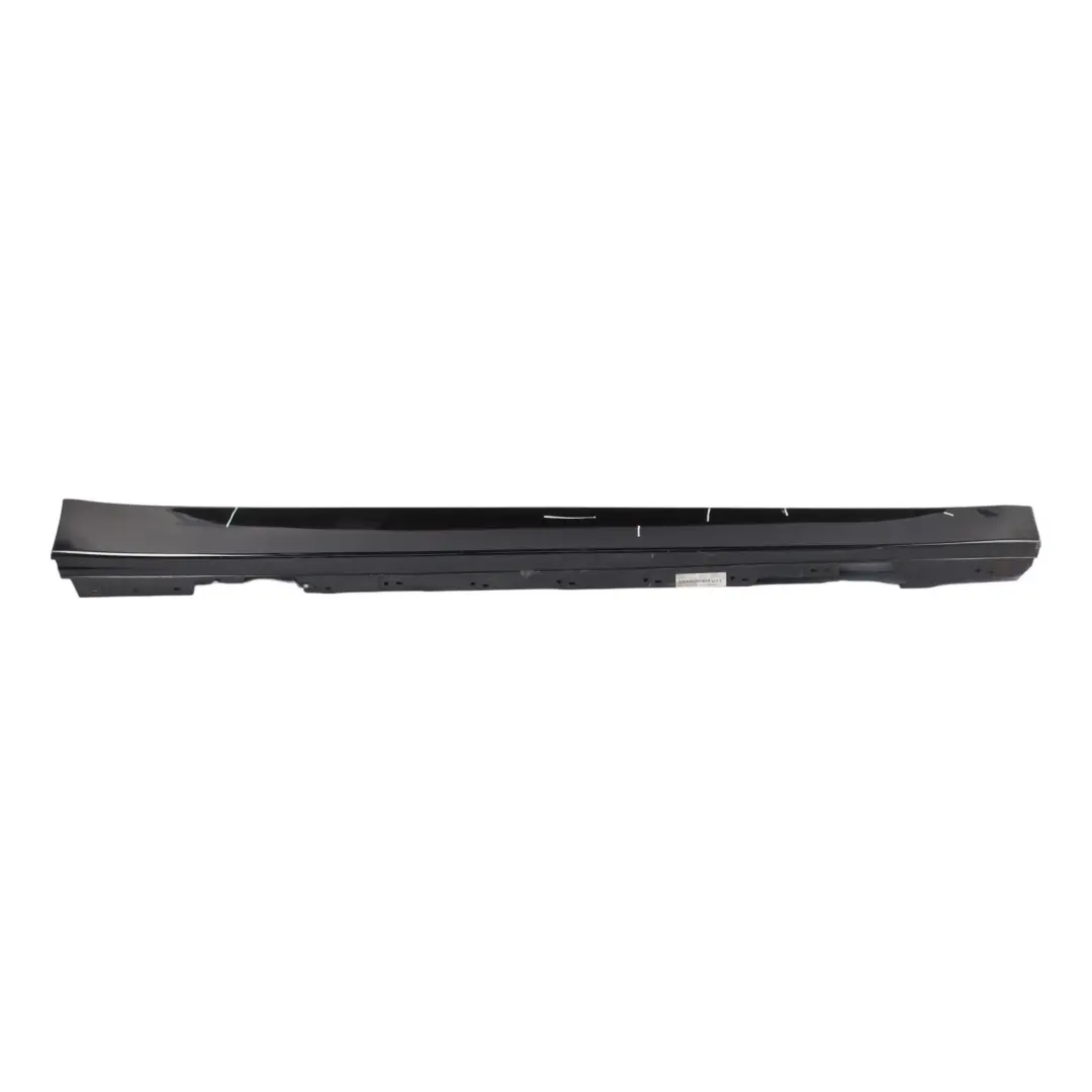BMW F30 F31 Side Skirt Sill Strip Right O/S Black Sapphire Metallic - 475 - SKU 7312752-BS - Part number 7312752