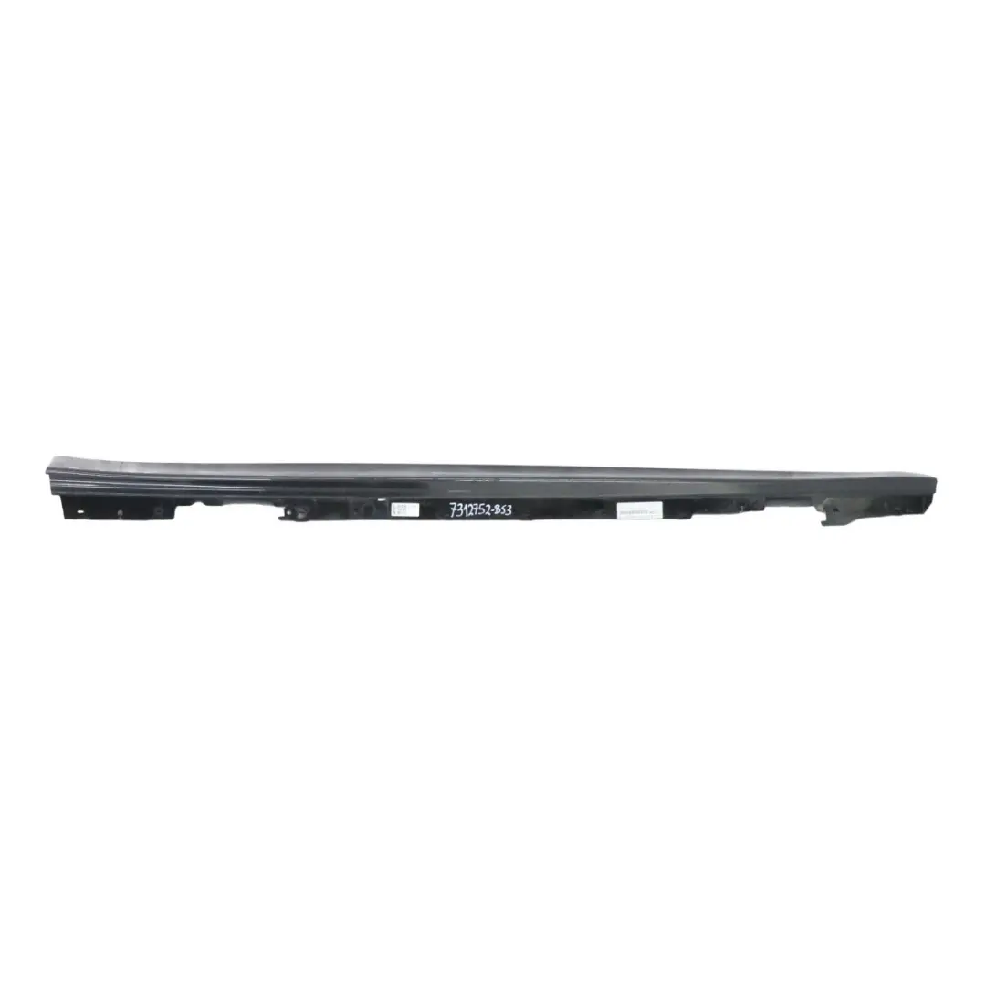 BMW F30 Listello Portiera Gonna Copertura Destra Black Sapphire Nero 475 - SKU 7312752-BS3 - Numero di parte 7312752