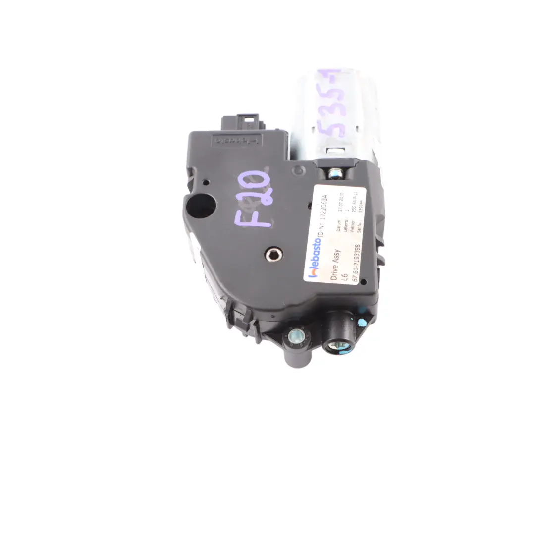 BMW F20 F21 F30 F31 F10 F11 Sliding Sunroof Drive Motor Unit Webasto 7193398 - SKU 7316535-1 - Part number 7316535