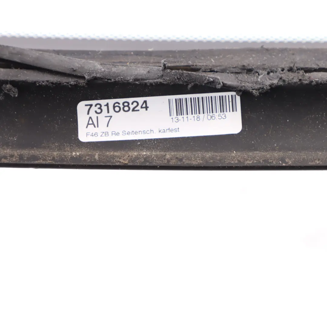 Ventana Lateral BMW F46 Gran Tourer Trasera Derecha Cristal Fijo AS2  - SKU 7316824 - Número de pieza 7316824