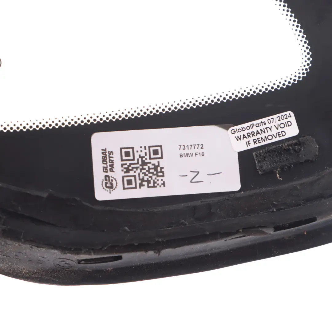  Cristal BMW X6 F16 F86 Lado Trasero Fijo Derecho AS2 Verde - SKU 7317772 - Número de pieza 7317772