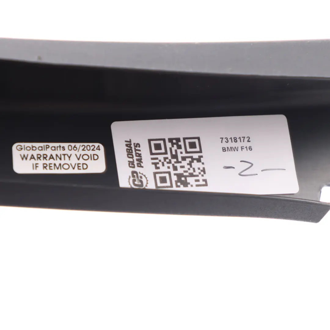 Ventana Strip Trim Puerta Trasera Derecha Moldeo Sellado para BMW X6 F16 F86 con número de pieza 7318172 BMW X6 F16 F86 Ventana Strip Trim Puerta Trasera Derecha Moldeo Sellado - SKU 7318172 - Número de pieza 7318172