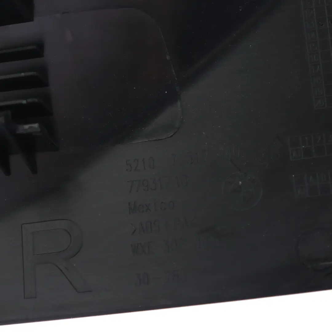  Coprisedile BMW F11 LCI F10 X5 F15 anteriore destro Panel esterno nero - SKU 7318974 - Numero di parte 7318974