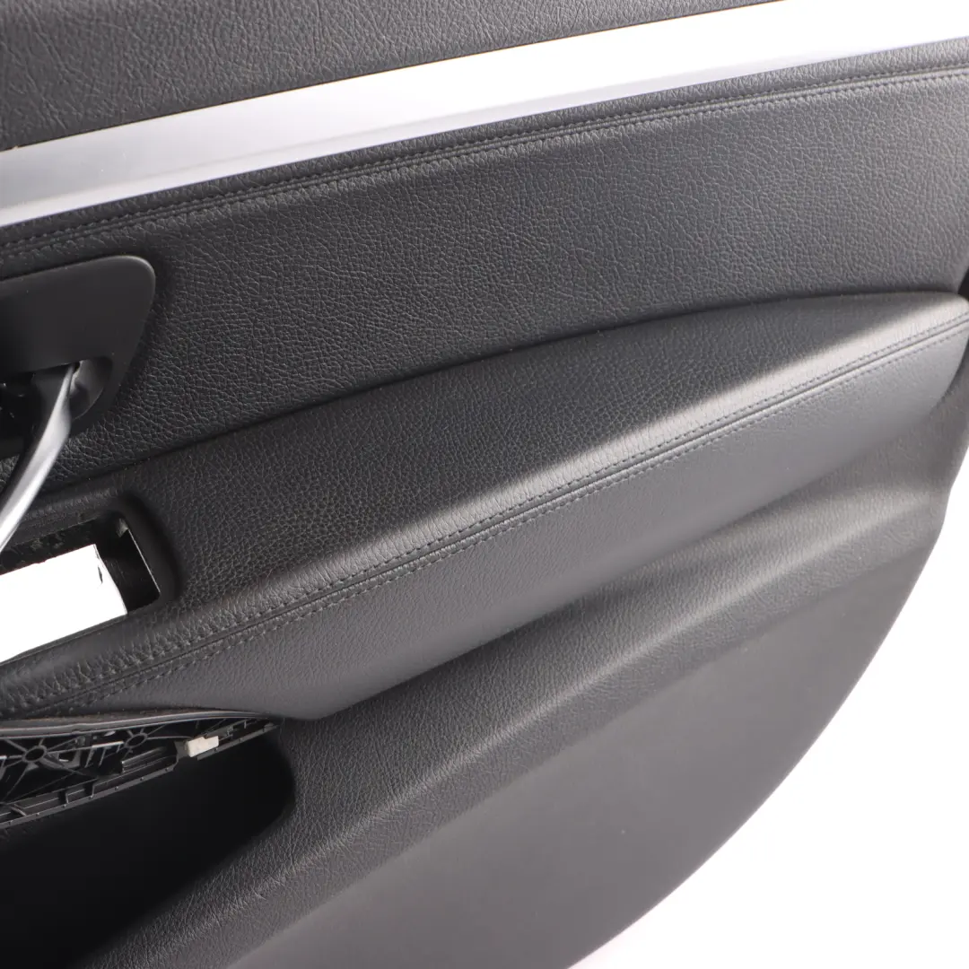 BMW F34 Door Card Front Right O/S Panel Cover Leather Black - SKU 7321242 - Part number 7321242