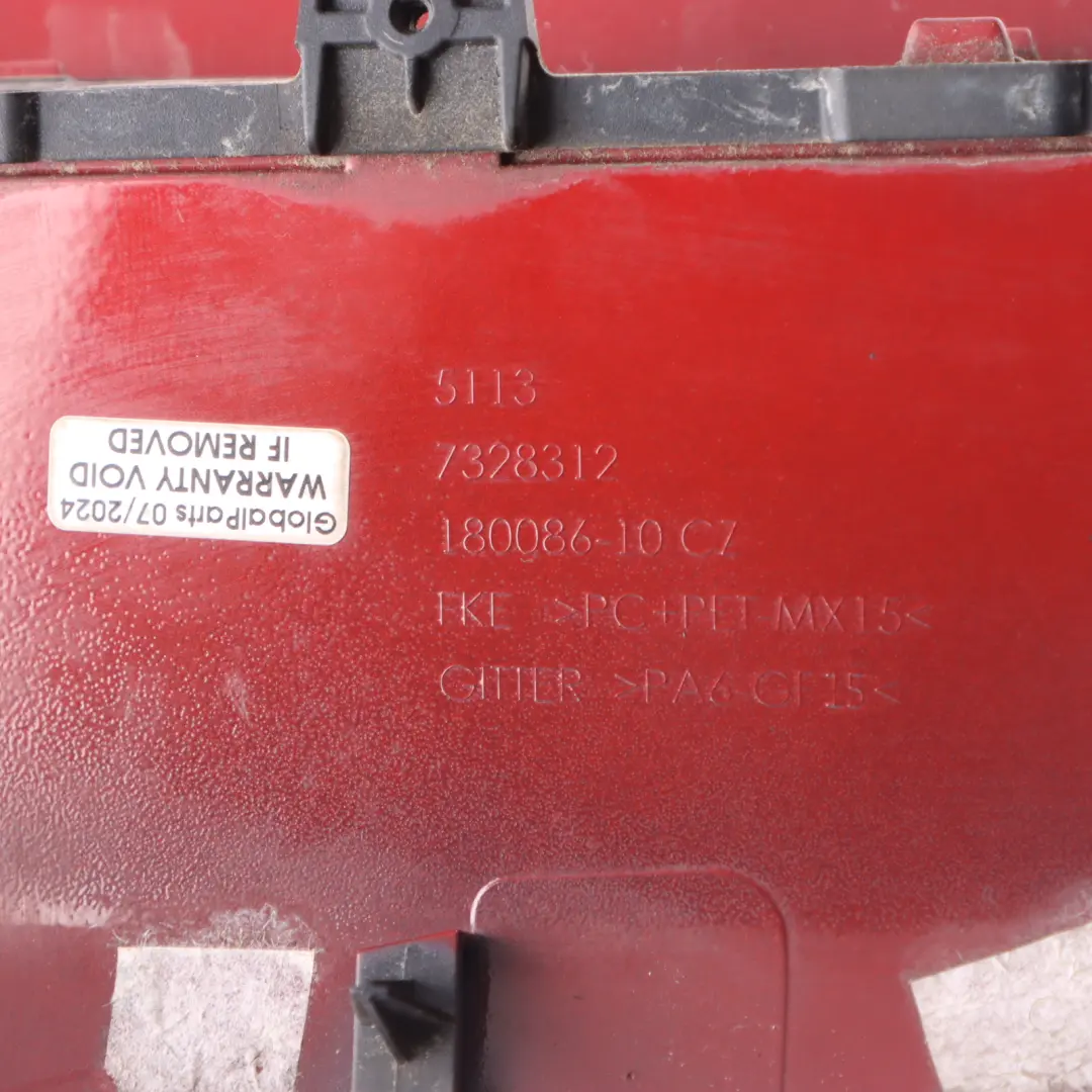 Bonnet Grille Air Inlet Cover Scoop Blazing Red - B83 to Mini F55 F56 S with Part number 7328312 Mini F55 F56 S Bonnet Grille Air Inlet Cover Scoop Blazing Red - B83 - SKU 7328312-BRMII - Part number 7328312