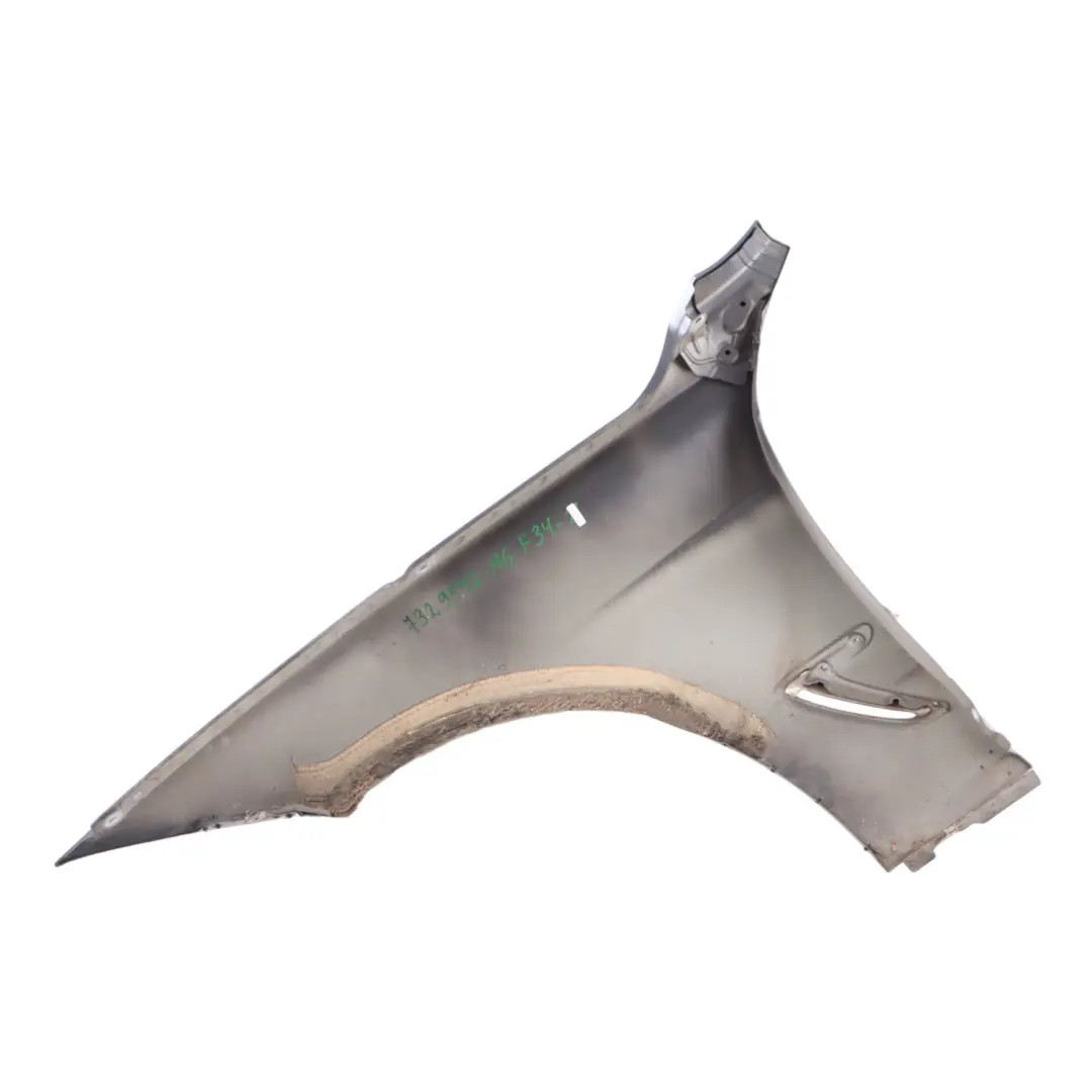 BMW F34 Side Panel Wing Fender Front Right O/S Mineral Grau Metallic - B39 - SKU 7329542-MG - Part number 7329542