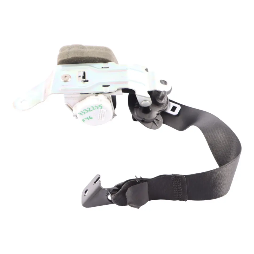Belt BMW F46 Gran Tourer Safety Belt Rear Upper Left N/S Black to Seat with Part number 7332235 Seat Belt BMW F46 Gran Tourer Safety Belt Rear Upper Left N/S Black - SKU 7332235 - Part number 7332235