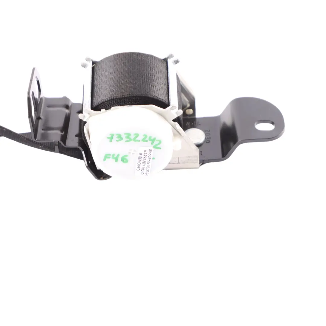 Centre Upper Seat Belt Centre Upper to BMW F46 Gran Tourer Rear with Part number 7332242 BMW F46 Gran Tourer Rear Centre Upper Seat Belt Centre Upper - SKU 7332242 - Part number 7332242