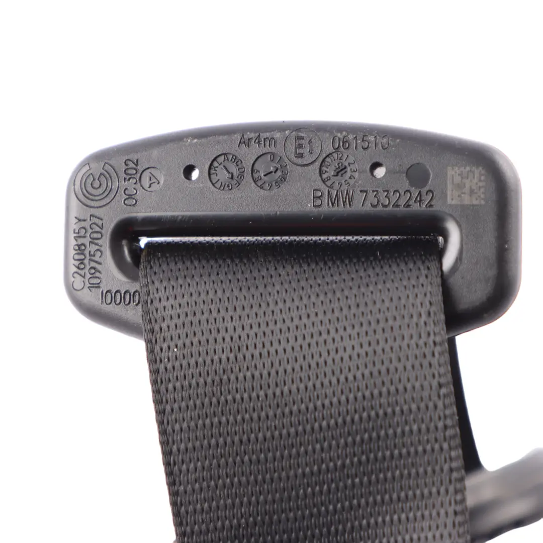 Centre Upper Seat Belt Centre Upper to BMW F46 Gran Tourer Rear with Part number 7332242 BMW F46 Gran Tourer Rear Centre Upper Seat Belt Centre Upper - SKU 7332242 - Part number 7332242