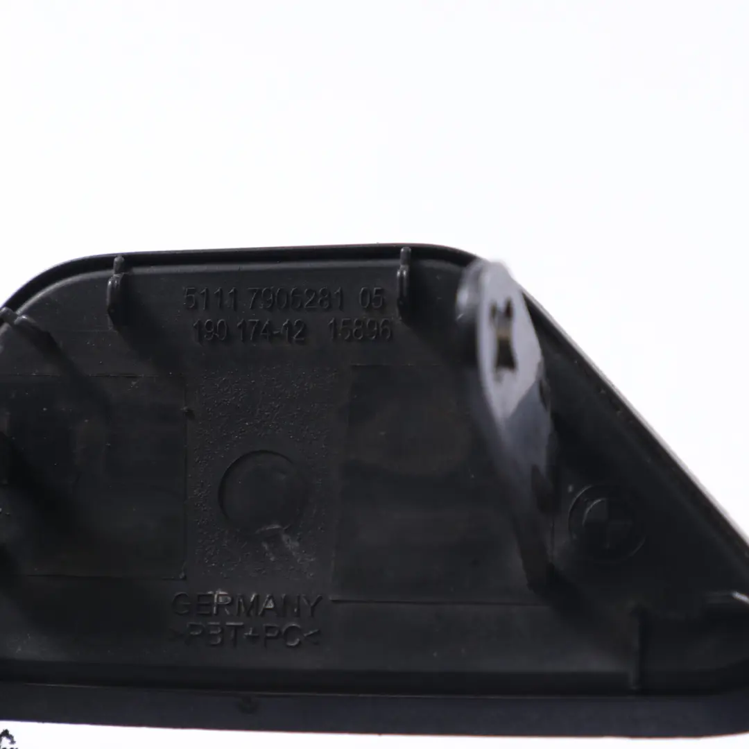  Washer Cover BMW F10 F11 LCI Front Bumper Left N/S Black Sapphire - 475 - SKU 7332683-BS - Part number 7332683