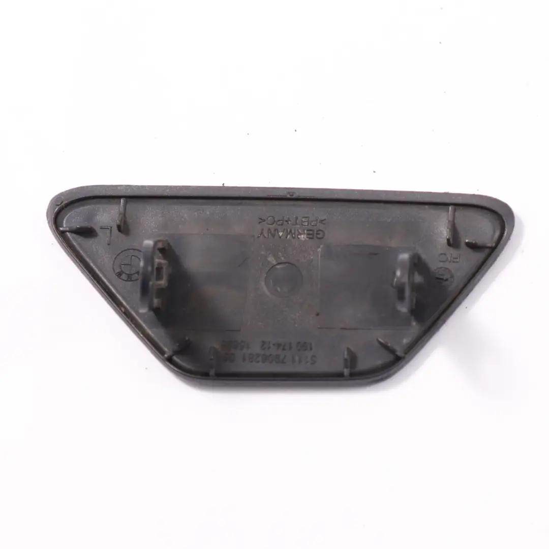 Washer Cover BMW F10 F11 LCI Front Bumper Left N/S Black Sapphire - 475 - SKU 7332683-BS - Part number 7332683