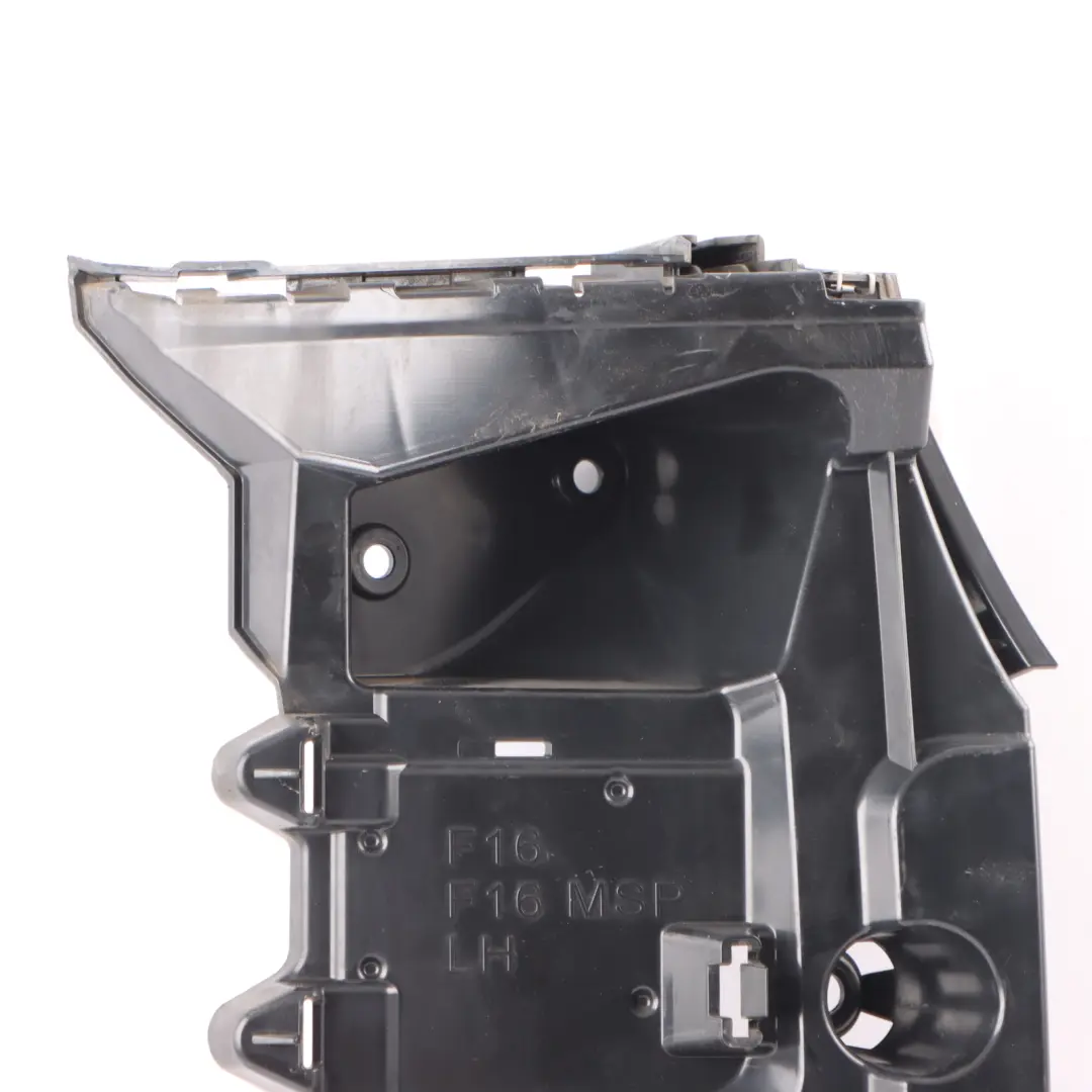 Bumper Mount Bracket Holder Corner Left N/S to BMW X6 F16 Rear with Part number 7338285 BMW X6 F16 Rear Bumper Mount Bracket Holder Corner Left N/S - SKU 7338285 - Part number 7338285