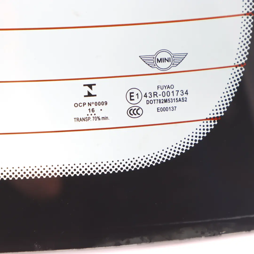 Door Window Right O/S Green AS2 to Mini Cooper Clubman F54 Rear Double with Part number 7344204 Mini Cooper Clubman F54 Rear Double Door Window Right O/S Green AS2 - SKU 7344204 - Part number 7344204