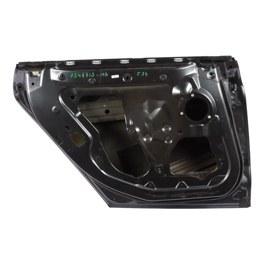 BMW F34 Rear Left Door N/S Mineralgrau Mineral Grey Metallic - B39 - SKU 7347713-MG - Part number 7347713