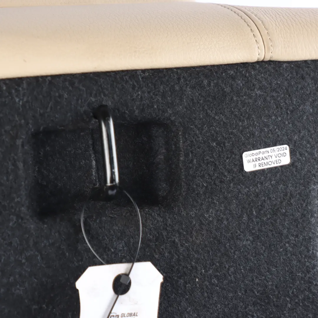 Backrest Right O/S Bench Back Cover Leather Dakota Beige to BMW F32 Rear Seat with Part number 7352616 BMW F32 Rear Seat Backrest Right O/S Bench Back Cover Leather Dakota Beige - SKU 7352616 - Part number 7352616