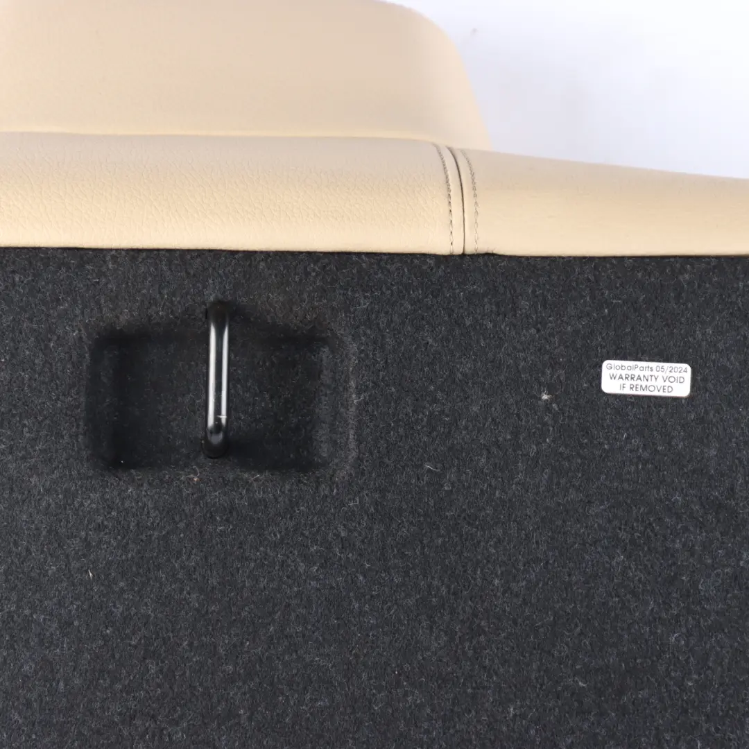 Backrest Left N/S Bench Back Cover Leather Dakota Beige to BMW F32 Rear Seat with Part number 7352627 BMW F32 Rear Seat Backrest Left N/S Bench Back Cover Leather Dakota Beige - SKU 7352627 - Part number 7352627