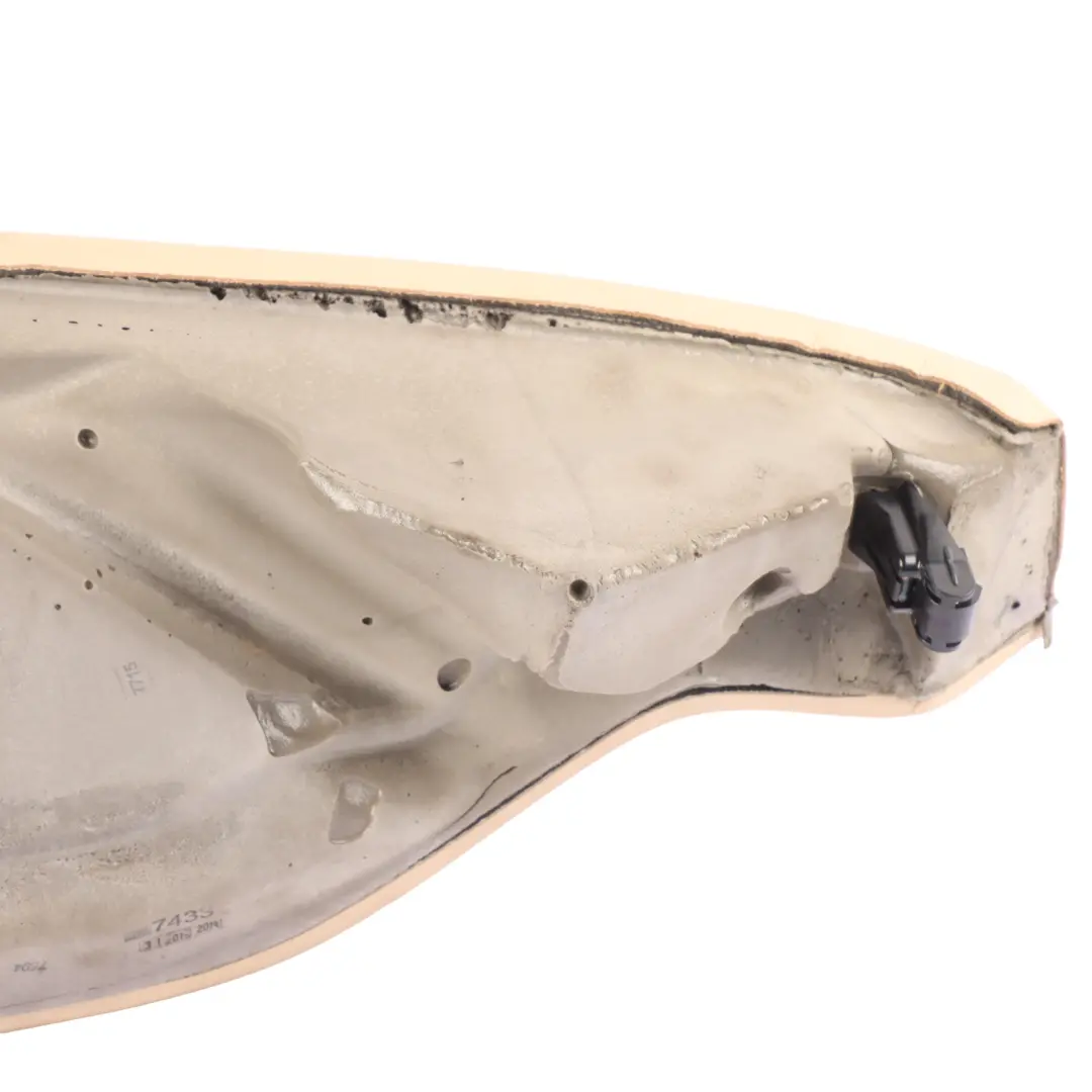 Finisher Left N/S Bench Side Lateral Cover Beige Leather to BMW F32 Rear Seat with Part number 7352729 BMW F32 Rear Seat Finisher Left N/S Bench Side Lateral Cover Beige Leather - SKU 7352729 - Part number 7352729