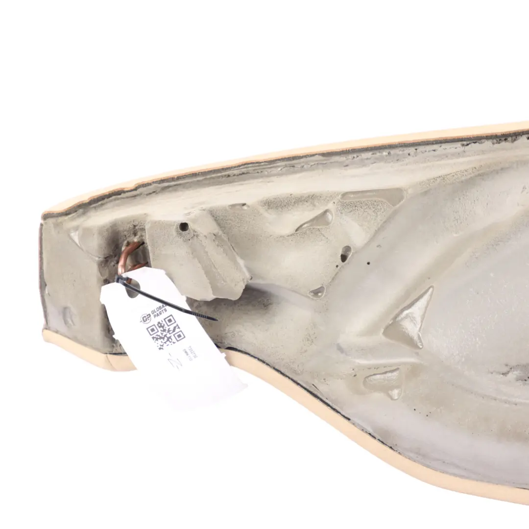 Finisher Right O/S Bench Side Lateral Cover Beige Leather to BMW F32 Rear Seat with Part number 7352730 BMW F32 Rear Seat Finisher Right O/S Bench Side Lateral Cover Beige Leather - SKU 7352730 - Part number 7352730