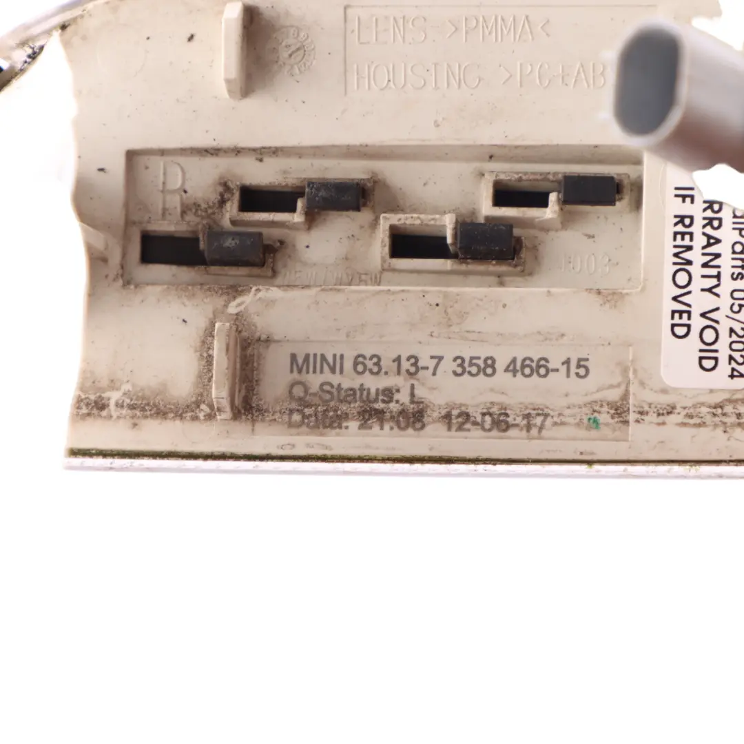 luz intermitente adicional derecha para Mini F54 con número de pieza 7358466 Mini F54 luz intermitente adicional derecha - SKU 7358466 - Número de pieza 7358466