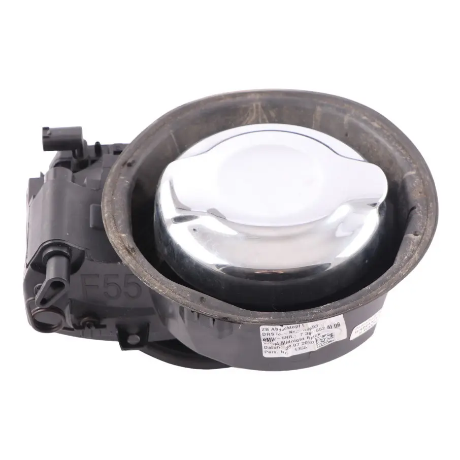 Cap Carrier Mini F55 LCI Fuel Filler Cover Chrom Cap Flap Base to Fuel with Part number 7361552 Fuel Cap Carrier Mini F55 LCI Fuel Filler Cover Chrom Cap Flap Base - SKU 7361552 - Part number 7361552