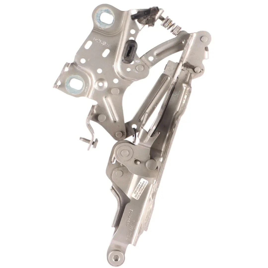 Left N/S Engine Hood Hinge Bonnet Melting Silver Metallic - C2K to Mini F55 F56 F57 with Part number 7370301 Mini F55 F56 F57 Left N/S Engine Hood Hinge Bonnet Melting Silver Metallic - C2K - SKU 7370301-MELT - Part number 7370301