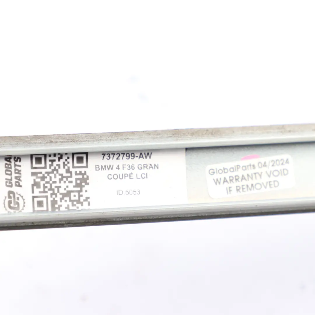 Modanatura Tetto Sinistra Striscia Rivestimento Alpinweiss 300 per BMW F36 con numero di parte 7372799 BMW F36 Modanatura Tetto Sinistra Striscia Rivestimento Alpinweiss 300 - SKU 7372799-AW - Numero di parte 7372799