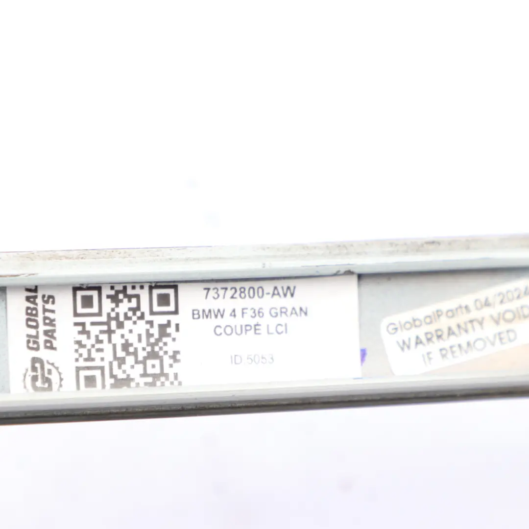 BMW F36 Listwa Dachowa Dachu Prawa Biała Alpinweiss 300 - SKU 7372800-AW - Numer Części 7372800