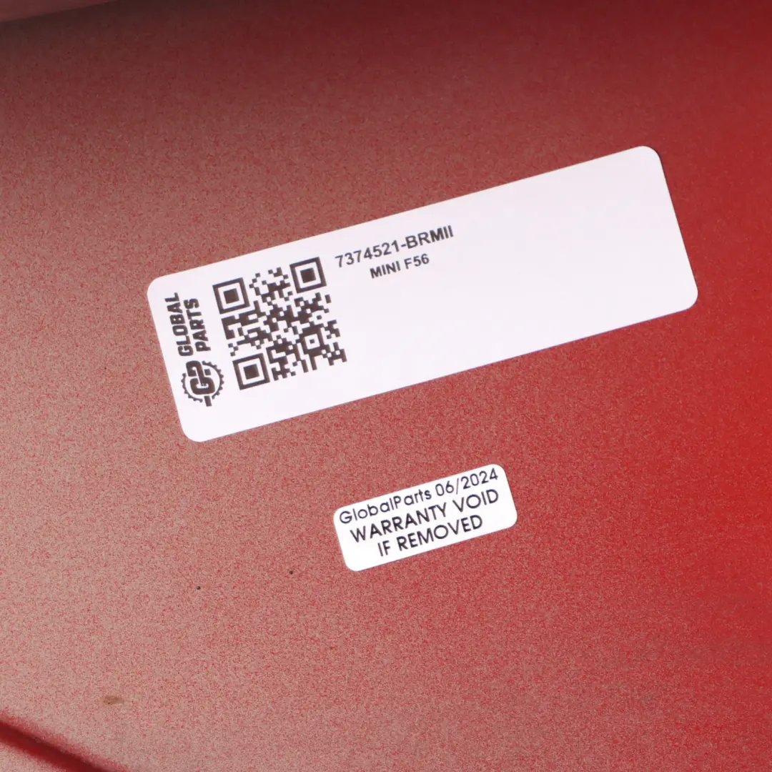 Mini F55 F56 Side Panel Front Right Wing O/S Blazing Red II Metallic - B83 - SKU 7374521-BRMII - Part number 7374521