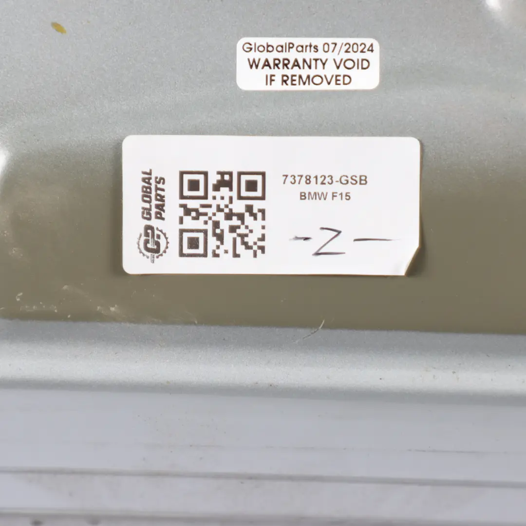 Boot Trunk Lid Tailgate Bottom Panel Glacier Silver Metallic - A83 to BMW X5 F15 with Part number 7378123 BMW X5 F15 Boot Trunk Lid Tailgate Bottom Panel Glacier Silver Metallic - A83 - SKU 7378123-GSB - Part number 7378123