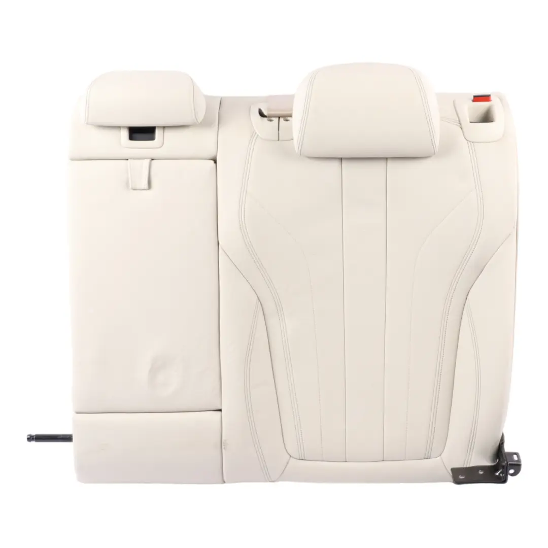 Left N/S Backrest Cushion Cover Leather Dakota Ivory White to BMW X6 F16 Seat Rear with Part number 7378985 BMW X6 F16 Seat Rear Left N/S Backrest Cushion Cover Leather Dakota Ivory White - SKU 7378985 - Part number 7378985