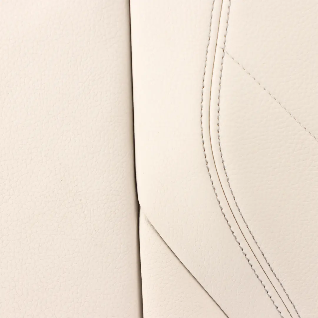 Left N/S Backrest Cushion Cover Leather Dakota Ivory White to BMW X6 F16 Seat Rear with Part number 7378985 BMW X6 F16 Seat Rear Left N/S Backrest Cushion Cover Leather Dakota Ivory White - SKU 7378985 - Part number 7378985