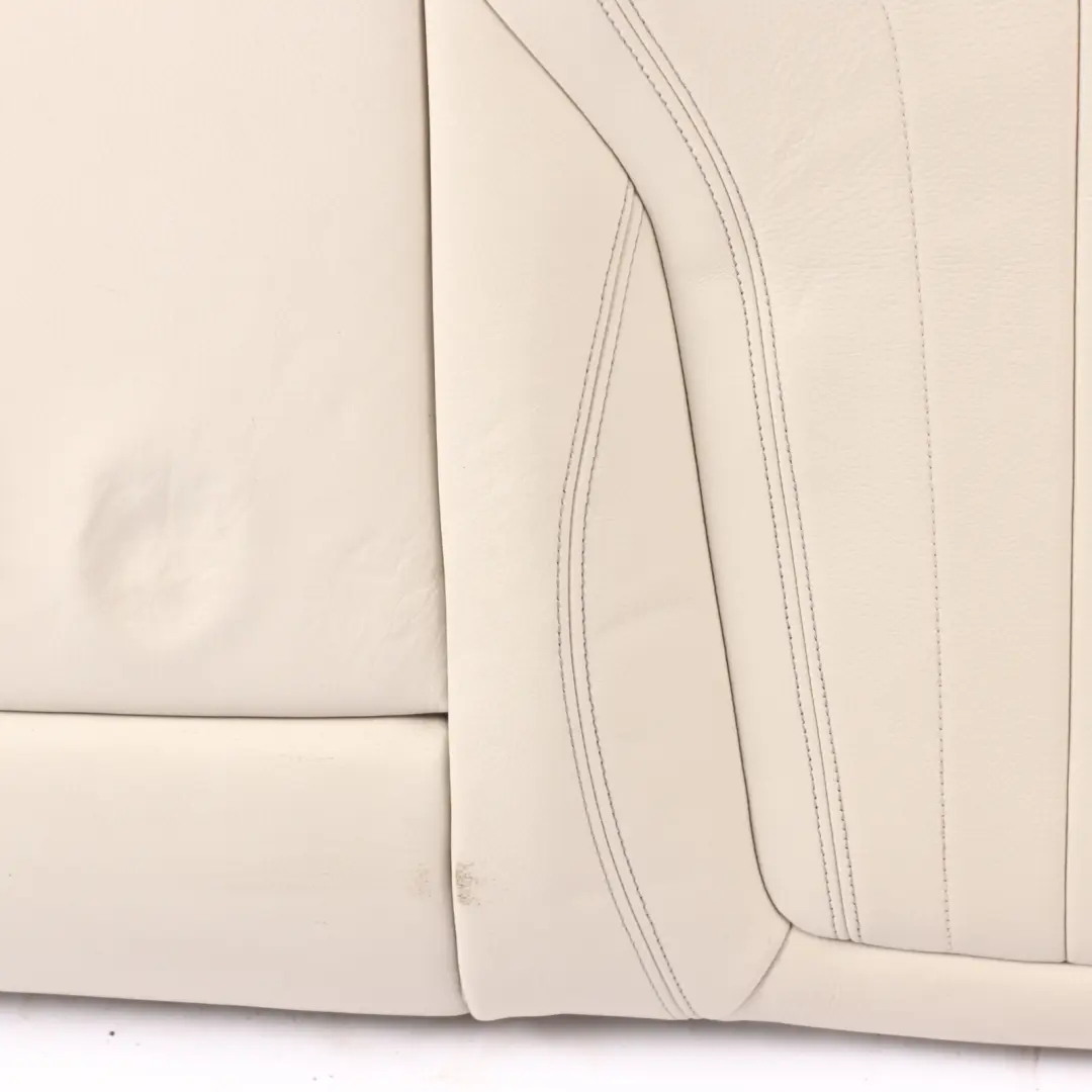 BMW X6 F16 Seat Rear Left N/S Backrest Cushion Cover Leather Dakota Ivory White - SKU 7378985 - Part number 7378985