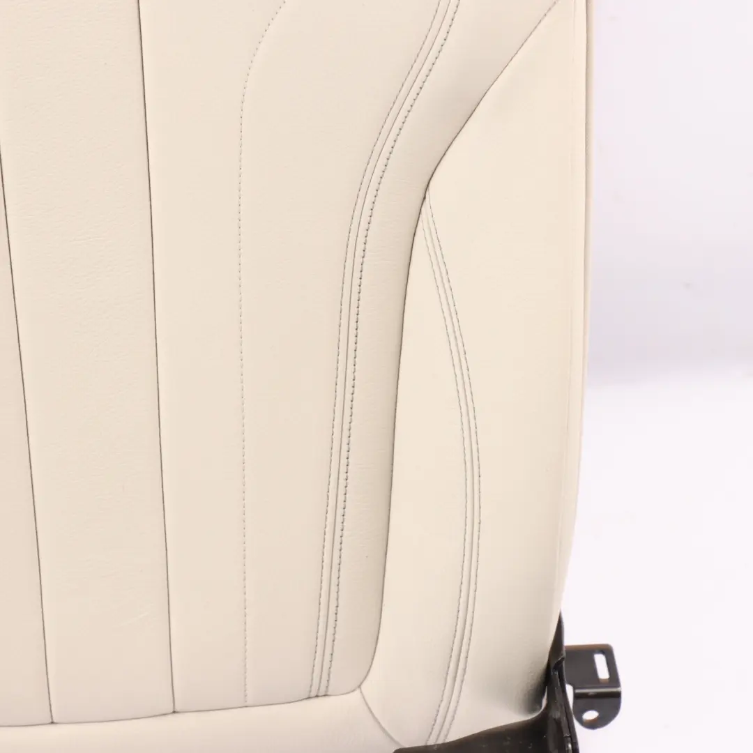 Left N/S Backrest Cushion Cover Leather Dakota Ivory White to BMW X6 F16 Seat Rear with Part number 7378985 BMW X6 F16 Seat Rear Left N/S Backrest Cushion Cover Leather Dakota Ivory White - SKU 7378985 - Part number 7378985